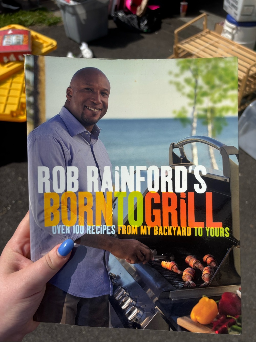 Rob Rainford's Born to Grill Cookbook - Blue Cover